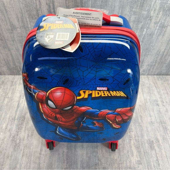Heys Marvel Spiderman Hardside Kids Carry On 18" Spinning Wheeled Luggage Bag - Picture 3 of 15